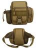 PHOENIX IKKI Vertical Waist Bag with Water Bottle Perfect for Outdoor and Multifunctional Waist Crossbody Waist Brown 2-Way Pouch, Water-Repellent,