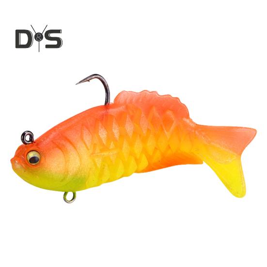 9,5 cm/20 g Angelköder mit mehreren Gelenken und scharfem Haken. Mehrteiliger PVC-Swimbait. Realistischer bionischer Kunstköder für das Süßwasser-Salzwasserangeln