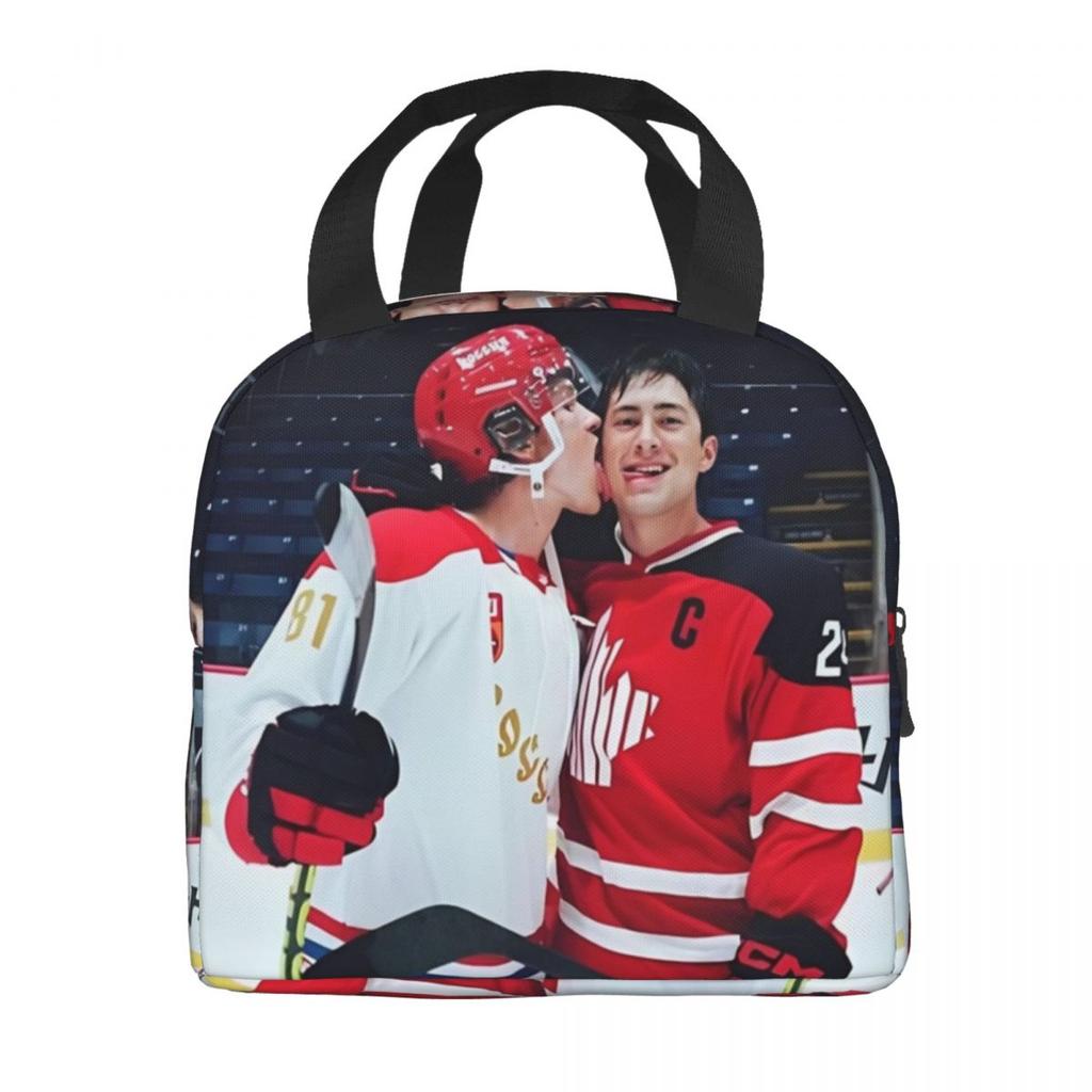 Heated Rivalry Humorous Insulated Lunch Bag Hollander and Ilya Rozanov Storage Food Box Portable Cooler Thermal Lunch Boxes
