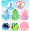 Mesh Drawstring Beach Toy Bag Sand Resistant Kids Backpack Portable Shell Collecting Pouch for Sandbox Seashell & Beach Travel