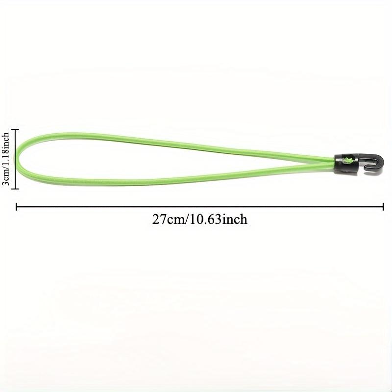[Durable Rubber] Elastic Mini Luggage Straps | 3pcs | Green & Black Rubber | Durable, Foldable & Cold-Resistant, Secure Fastening | Travel