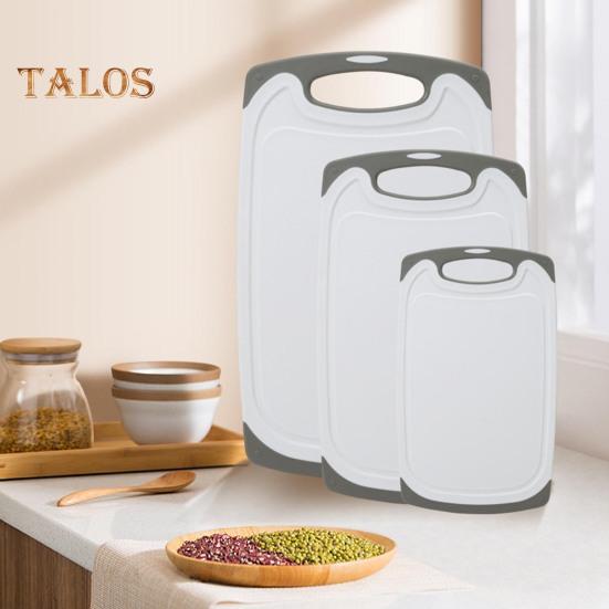 Tabla para cortar verduras, mangos de agarre prácticos, Material PP para cortar, tabla de cortar versátil para el hogar, 1/3 Uds.