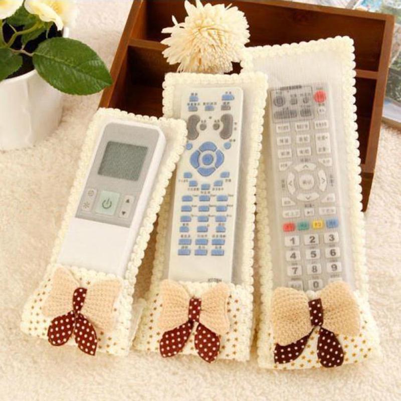 Universal Remote Control Cover Cartoon Bear Lace Tv / Air Conditioning Remote Case