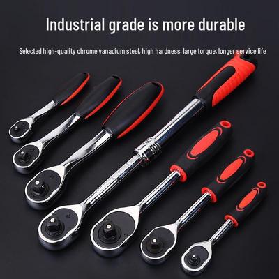 Quick-Release Labor-Saving Ratchet Wrench with Small & Big Fly Sockets