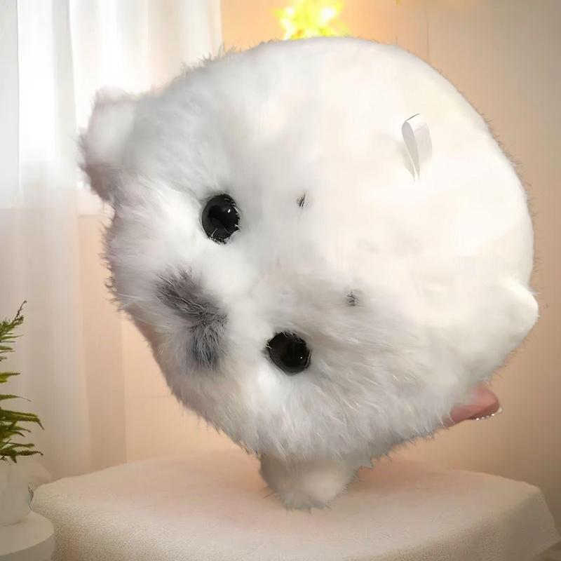 Cartoon Cute Plush Seal Keychain White Seal Pendant Fashion Stuffed Doll Keyring Backpack Hanging Decoration Christmas Gift