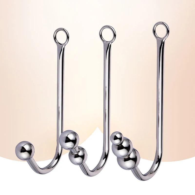 3 Size Silver Stainless Steel Metal Hooks Couples Games Toy