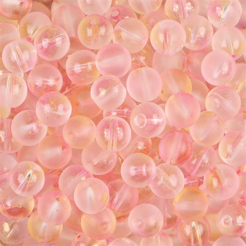 Jelly Beads Half Sugar Bubble Gold Powder Double Patchwork Glass Glass Beaded Bracelet Loose Beads DIY Handmade Materials