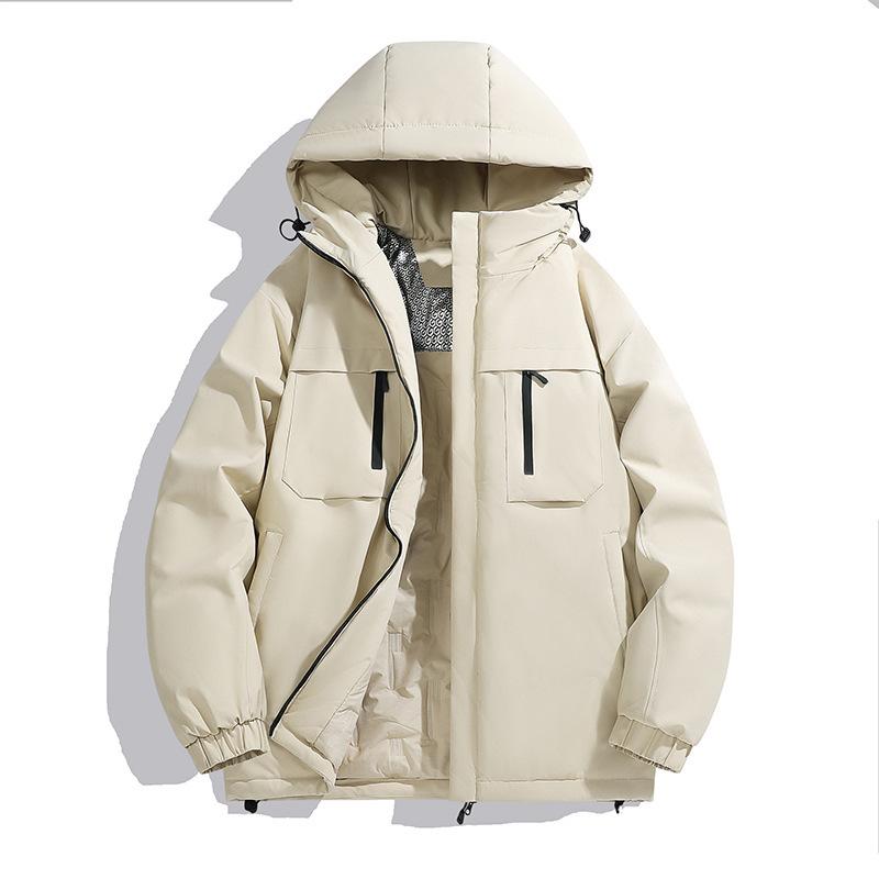 

Хлопковая одежда с капюшоном для мальчиков, хлопковая одежда, осень и зима, новая утолщенная теплая и ветрозащитная молодежная зимняя куртка S