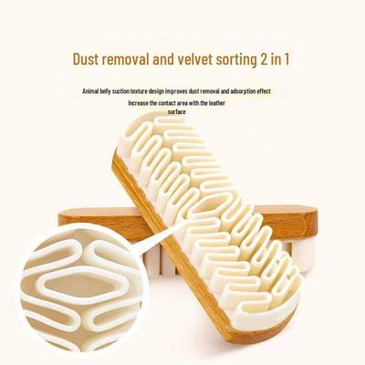 Silicone Suede Shoe Brush for Deerskin and Leather Cleaning