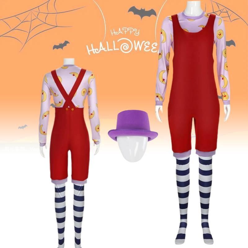 Shoulder Clown Hat Strap Workwear Bib Cosplay Halloween Perform Costume Party