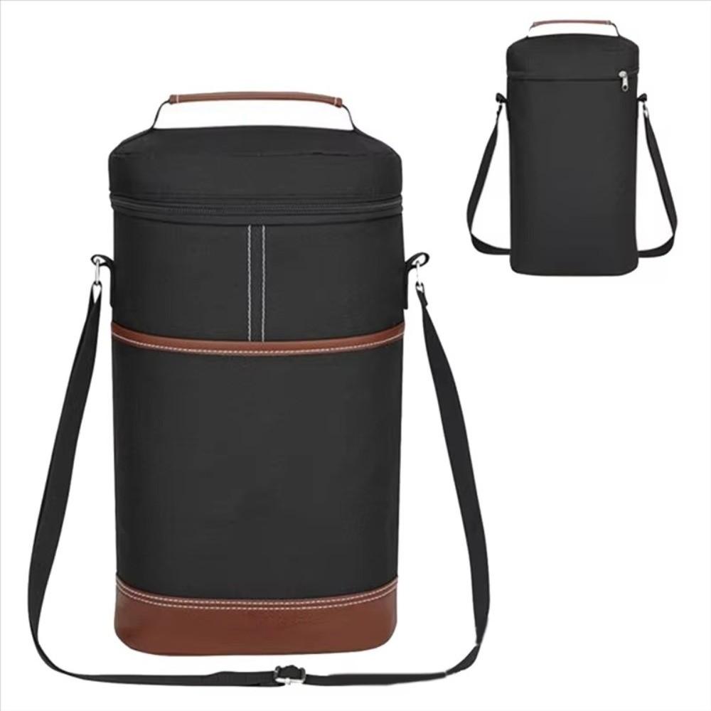 Two-bottle Wine Bottle Insulation Bag Portable Wine Bottle Storage Pouch Beach Activities