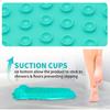 Shower Foot Scrubber Cleaner with Suction Cup Non-slip PVC Foot Massage Scrubber Multifunctional Massage Mat Portable Shower Mat