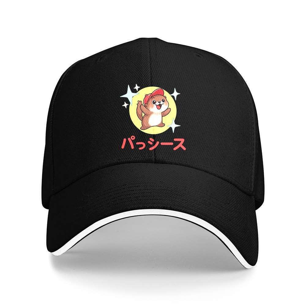 Cute Otter in Red Cap Baseball Cap Adjustable Polyester Casual Print Summer Sports Cap