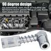 Acoplador de engrase de 90 grados con bloqueo de manguito metálico para coche, herramientas de lubricación para pistola de engrase, adaptador de boquilla de aceite para coche y camión con rosca NPT de 1/8"