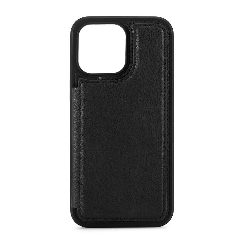 Bracket Holder Card Bag Kits Cowhide Leather Case For iPhone 15 Pro Max 14 Plus 13 Pro 12 Magnetic Wallet Stand Flip Phone Cover
