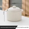 Zhaoran 600ml Ceramic Double Boiler & Stew Pot