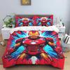 Iron Man Print Cartoon Duvet Cover Bedding Set, Anime-themed Home Decor, Suitable for Children and Adults.