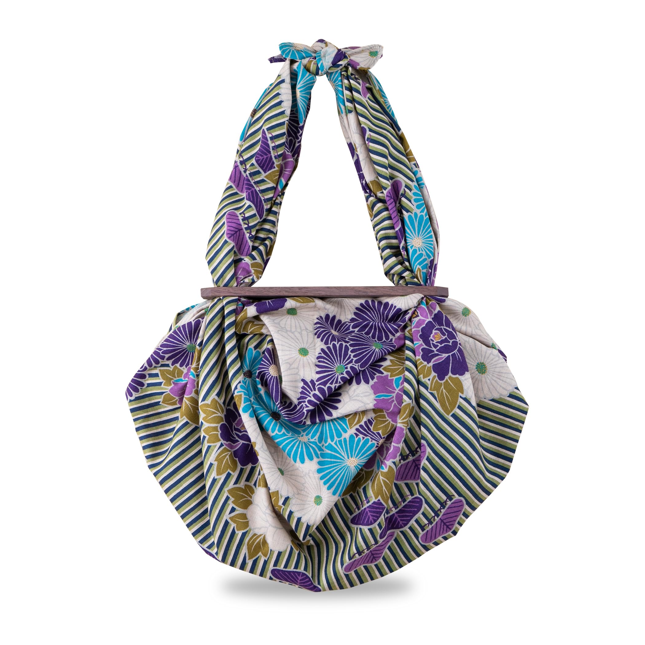 

Furoshiki Furoshiki Patchin Set Flower Large 100cm Purple Japanese Pattern Kimono Bag Creation in Japan Cotton Washable Kimono Furisode Yukata [Noren]