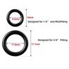 40Pcs Seal O Ring Rubber Set For High Pressure Washer 1/4" 3/8" M22 Quick Disconnect Fitting Gasket Washer