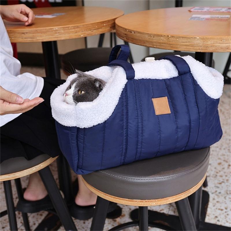 Haustiertragetaschen Handtasche Haustiertasche Ausgehtasche Reise für Welpen Outdoor-Reise Tragbare weiche Schultertasche