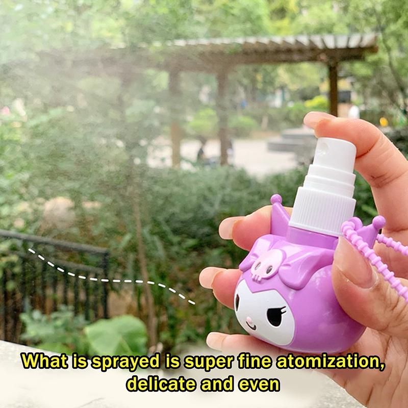50Ml Portable Spray Bottle Keychain Holder Sanrio Alcohol Disinfection Sub-Bottling Mosquito Repellent Divided Into Bottles