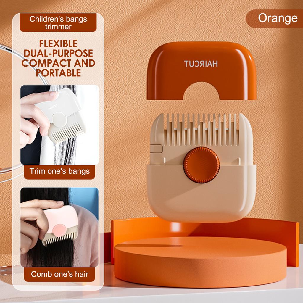 2 In 1 Baby Hair Cut Hairdressing Comb Women Girls Broken Hair Bangs Trimmer Manual Portable Children's Hair Clipper