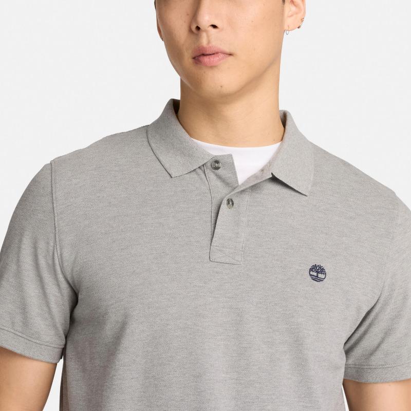 Timberland Millers River Huidvriendelijk Effen Kleur Eenvoudig Geborduurd Poloshirt Heren tops TB0A5TR30521