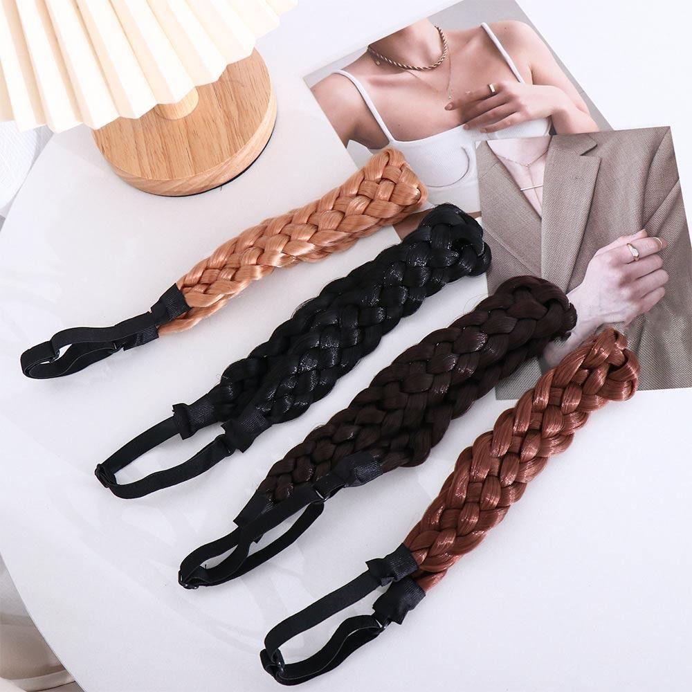 Hair Styling Tool Bohemian Braided Hair Band Elastic Braided Headband Wig Twist Headbands Hair Hoop