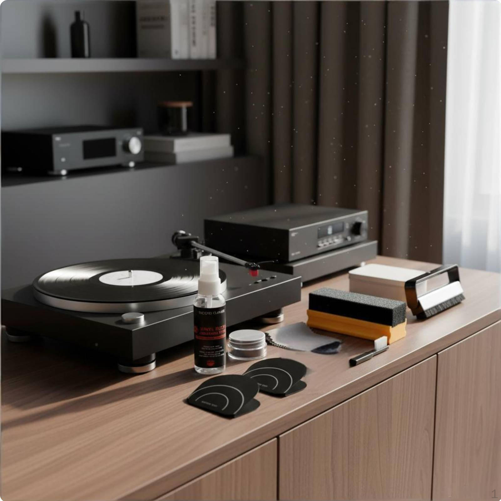 Vinila plates tīrīšanas komplekts Pretskrāpējumu Turntable