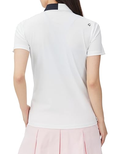 TaylorMade Tour TM Basic S/S Polo Shirt, White, Size Small, Women's, 2024 Spring/Summer, TL458