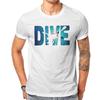 Diver In The Deep Water Hipster TShirt Dive Scuba Diving Men Graphic Cotton Tops T Shirt Oversized T-shirt Streetwear