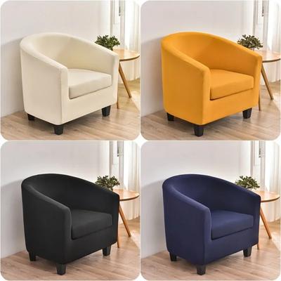Split Style Tub Chair Cover Stretch Armchair Cover Club Sofa Covers for Living Room Sofas Slipcovers with Seat Cushion Covers