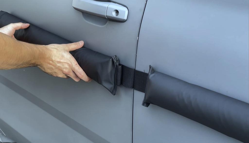 HRX Glass Car Door Dent Protectors Removable Soft Cushion Magnetic Door Car Door Dent Bumper and Scratch Protectors Prevents and Dents (2-Door Pack) -