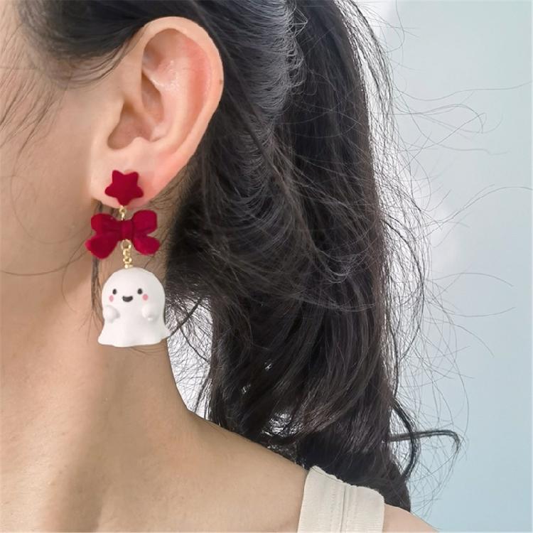 Stylish Noctilucent Specters Ear Studs Complement Stylish Outfits with a Lasting Glowing Fashion Jewelry Accessory