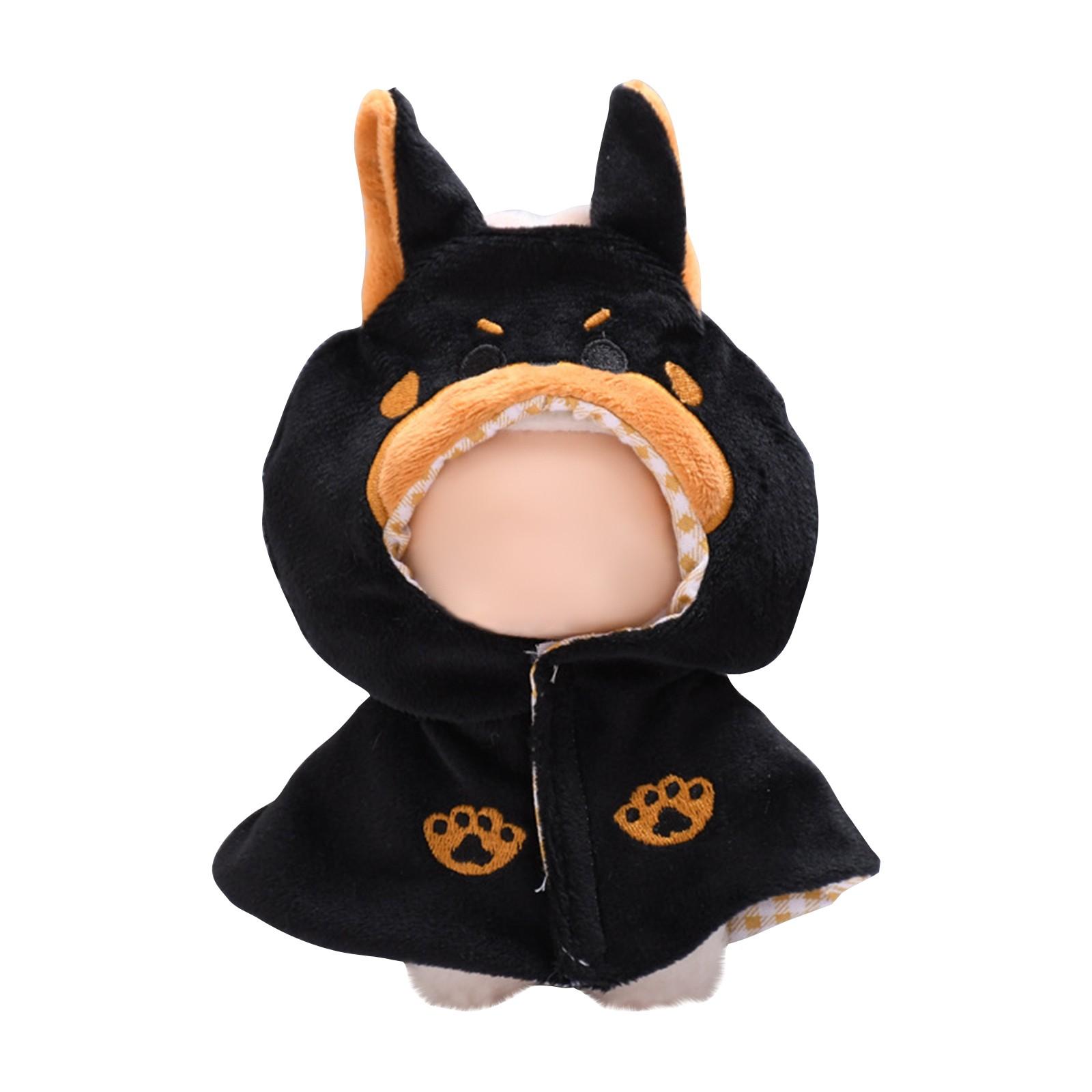 

Комплект одежды для кукол 17 см, аксессуары для кукол, топ с сердечками, шарф, шапка, без кукол One Size