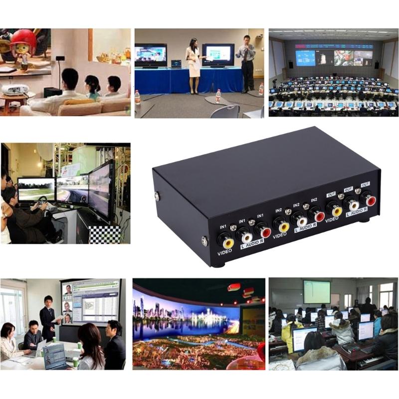 Compactly 8Port  Audios Video Selectors A V Switcher Video Switcher for Home Theater Systems TV Projectors Connection