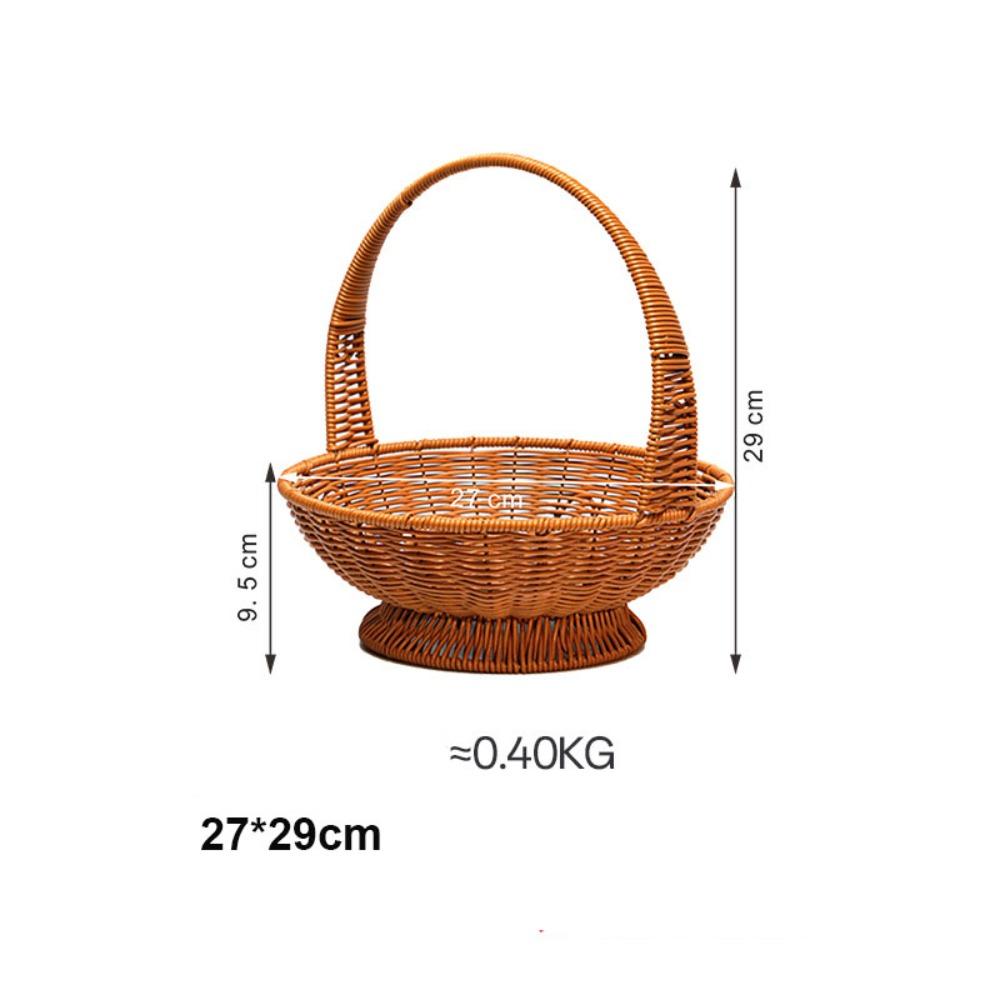 New Multifunctional Handwoven Bread Basket Breathable 5 Styles Fruit Tray Storage Basket Wedding Cabinet