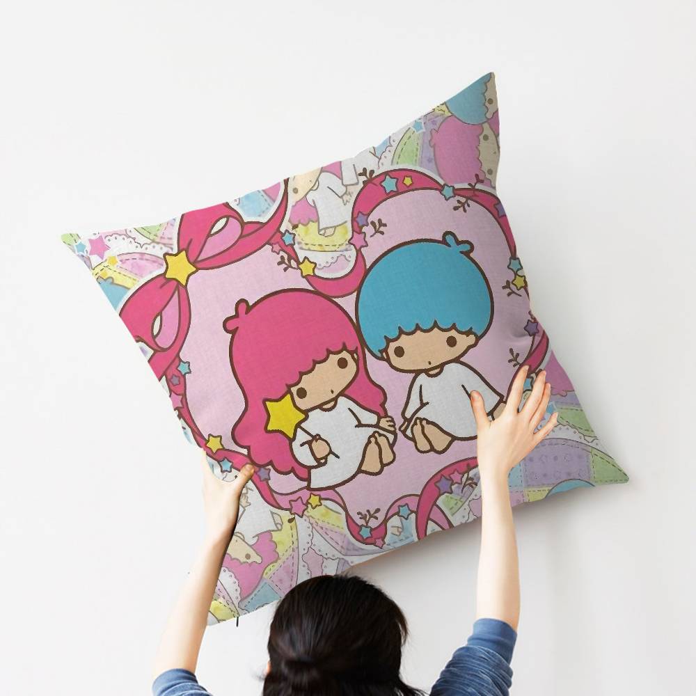 Cute Littletwinstars Personalized Picture Text Home Decorative Pillows Household Gifts 45X45Cm