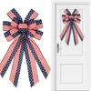 Festival Patriotic Ribbon Bows Handmade DIY Craft Decorative Bowknot For Independence Day Home Party Decoration