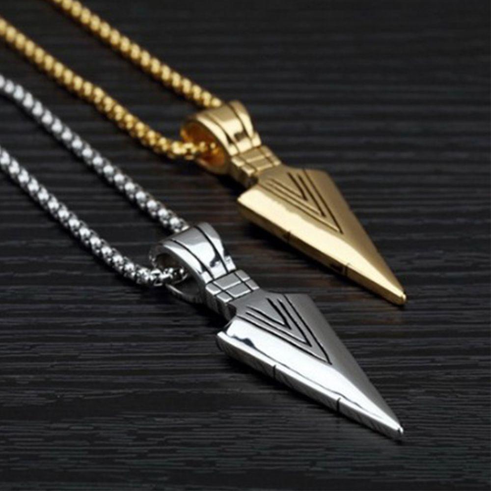 Stainless Steel Chic Gift Brothers Pendant Long Chain Necklace Jewelry Arrow Stainless Steel Chic Gift Brothers Pendant Long Chain Necklace Jewelry Arrow