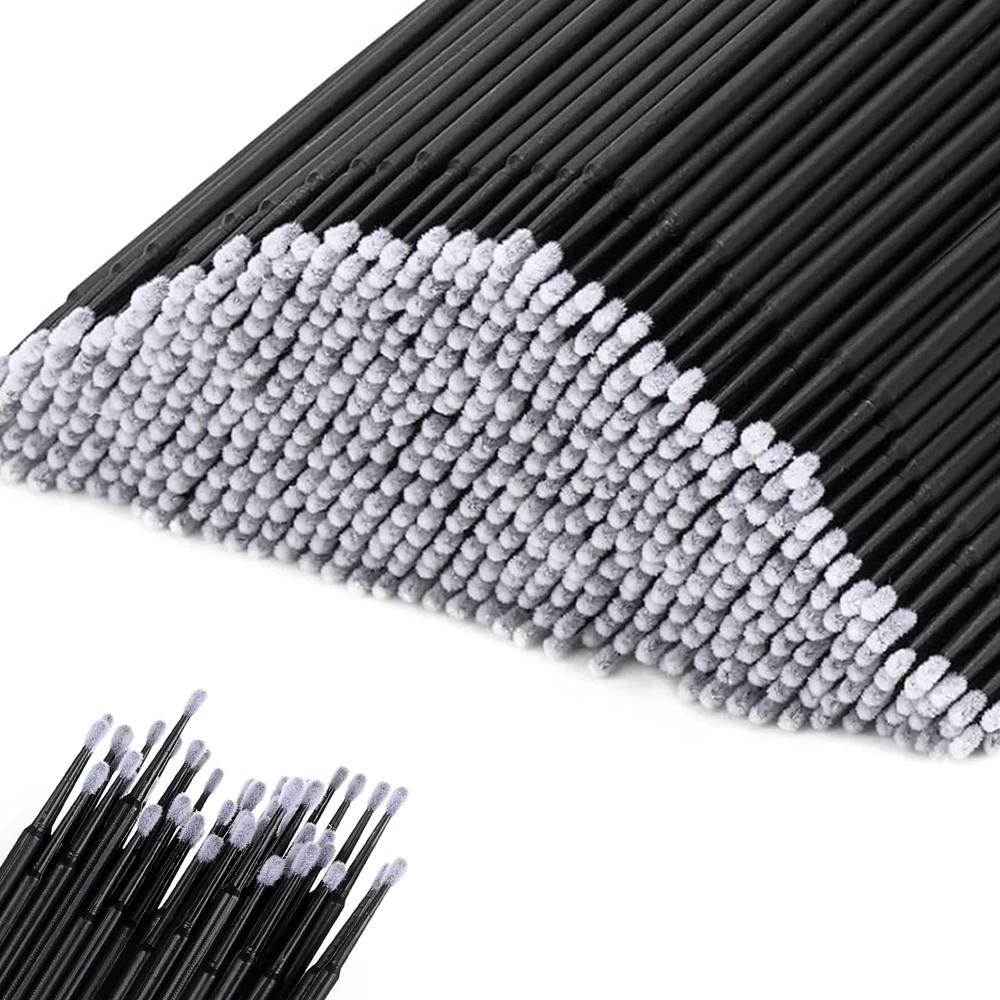 300/2000pcs Disposable MicroBrush Eyelash Extension Brushes For Makeup Nail Art Individua Applicator Lash Cleaning Removing Tool