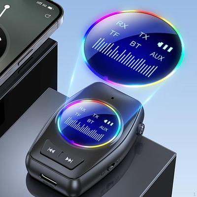 Audio Receiver Adapter Bluetooth5.4 Stable Portable Home Use with Display Screen Device for