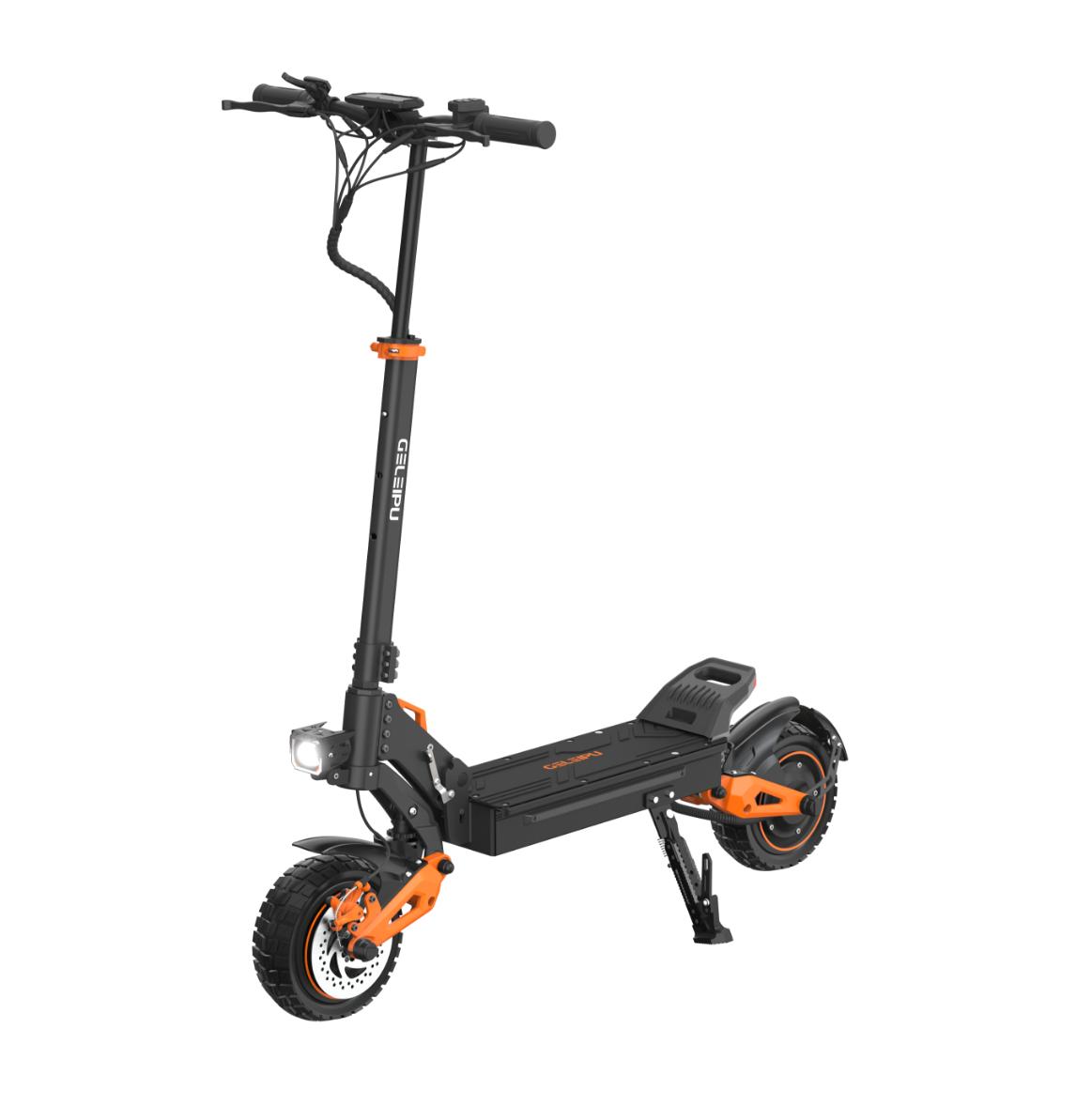 ECO RIDE Trottinette &Eacute;lectrique Tout-Terrain GELEIPU Z1 PRO Moteur 1200W*2 Batterie 52V 20Ah Pneus 10 pouces Vitesse Max 65km/h Autonomie 70km noir
