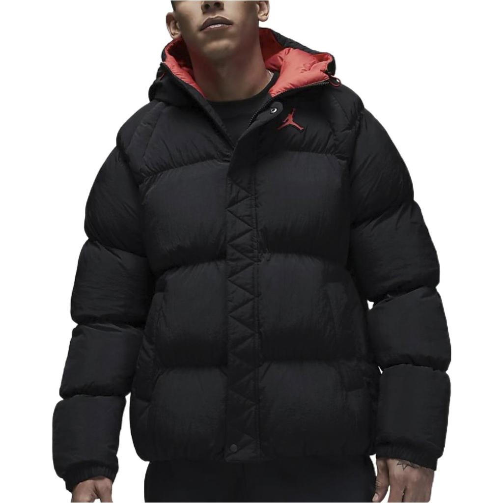 Jordan Embroidered Logo Zip Hoodie Long Sleeve Cotton Jacket Men Tops Black DQ7349-010