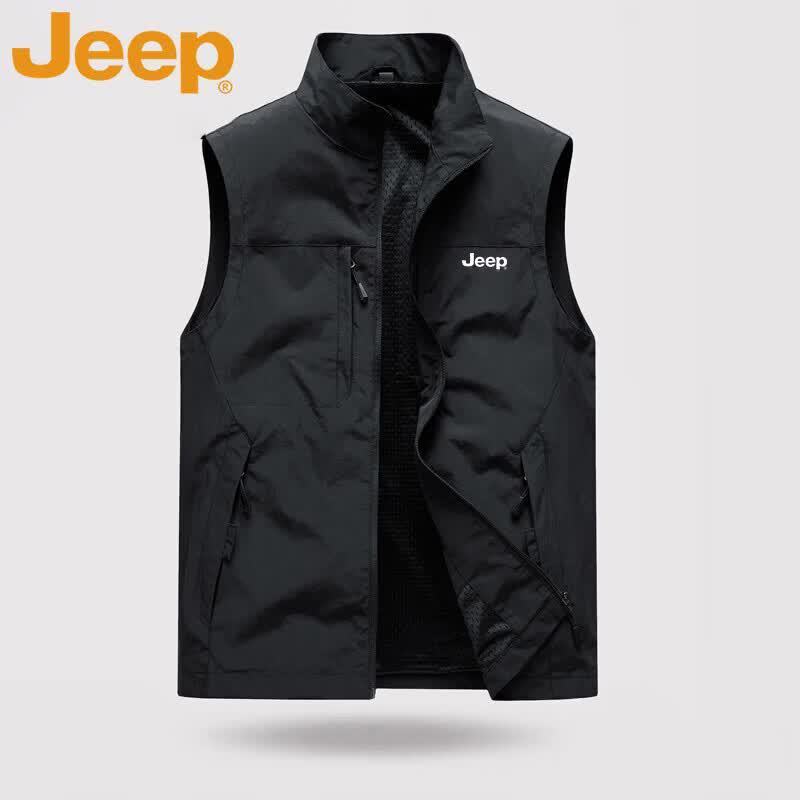 Jeep Men's Multi-Pocket Outdoor Fishing Vest