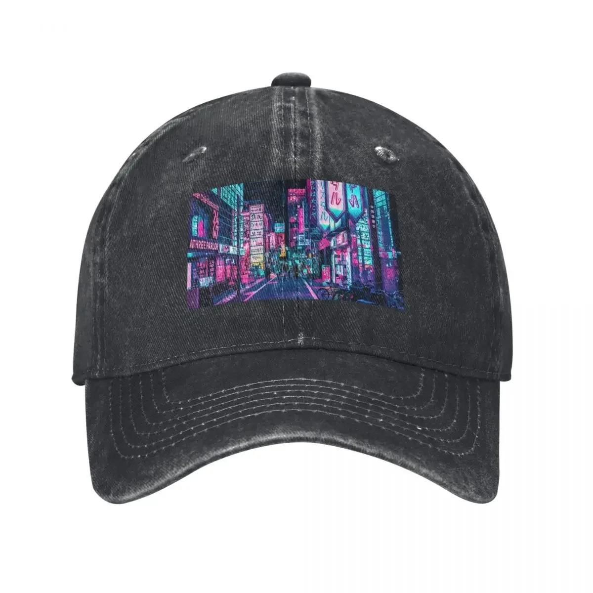 Tokyo A Neon Wonderland Baseball Cap Hat Baseball Cap Designer Hat Unisex Womens
