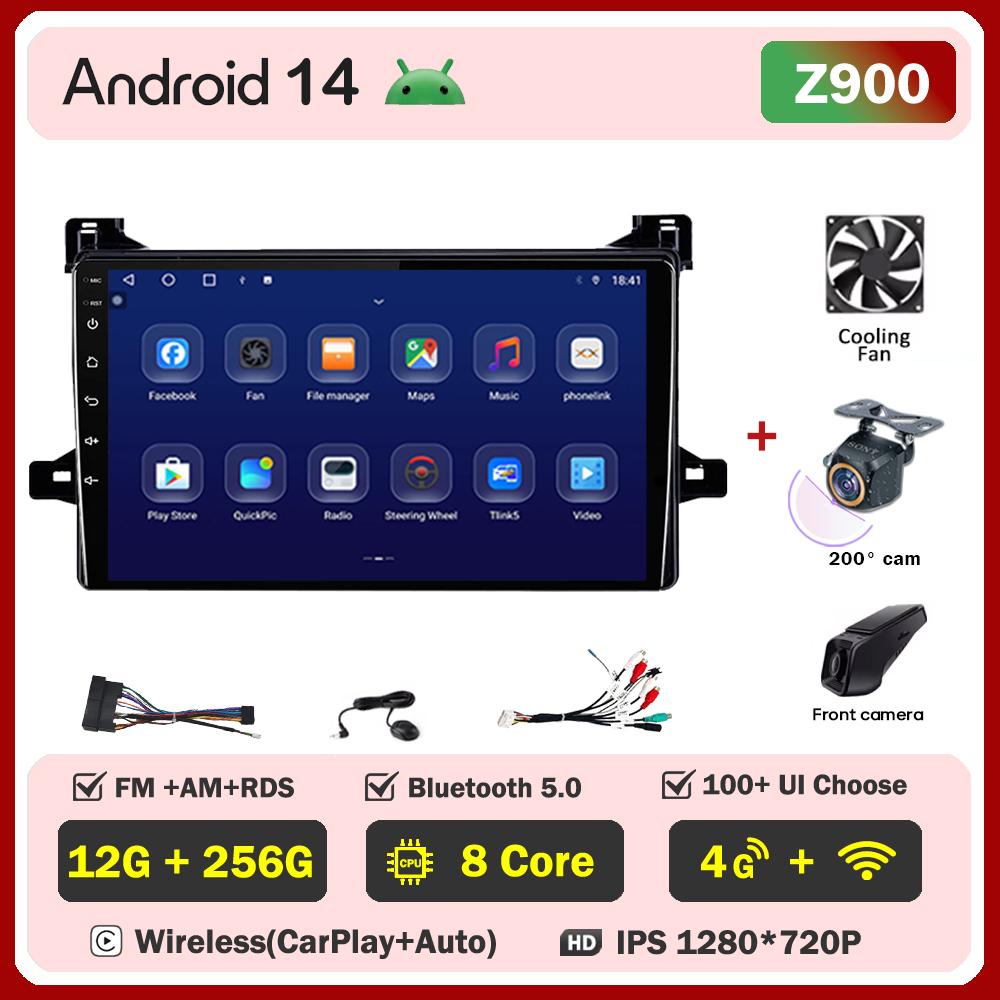 For Toyota Prius XW50 2015 - 2020 Car Radio Player Car Carplay Screen Autoradio Mirror Link Car Intelligent Systems Touch Screen