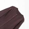 2025 Spring Women's European & American Ribbed Crew Neck Long Sleeve Knitted Cardigan
