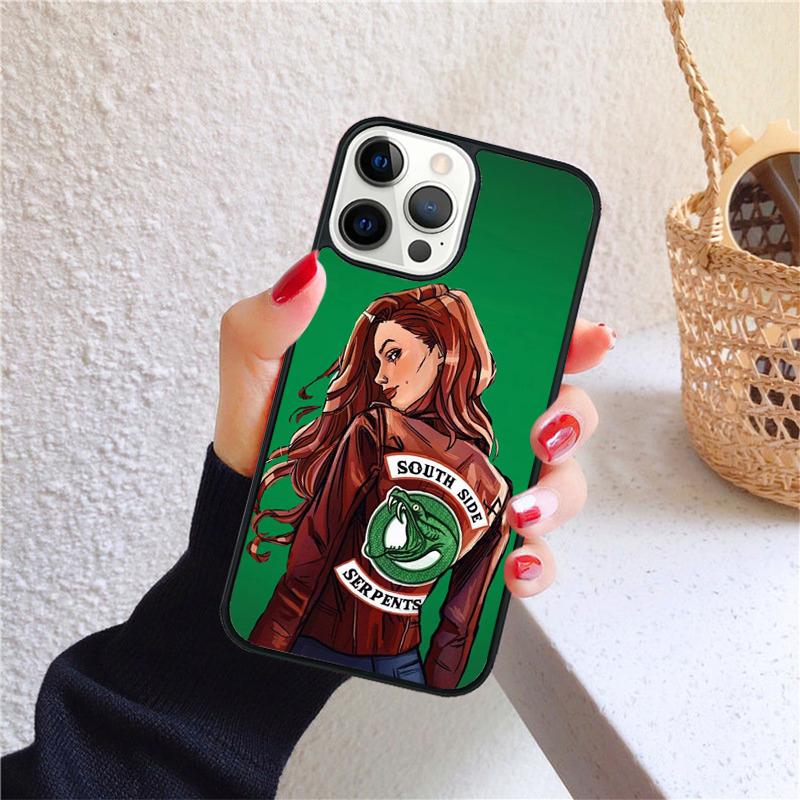 Riverdale South Side Serpents Phone Case for iPhone 17 Air 16 PRO MAX 15 14 PLUS 11 12 13 Back Cover Fundas