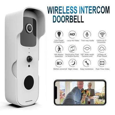 1080P Smart Video Doorbell WiFi Wireless Intercom Door Ring Camera Bell Security Easy To Install and Use Sturdy and Durable for Residences Hotels